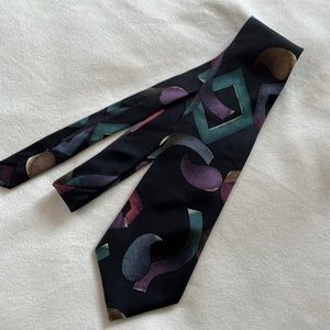 Men’s tie. Black all silk